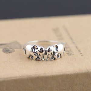 Sterling Silver Rings Fine Of Auspicious Elephant Jewelry Rings Good Luck Ring